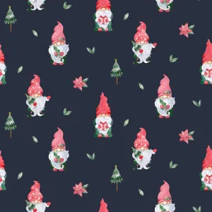 100% Cotton Print - Christmas Gnomes