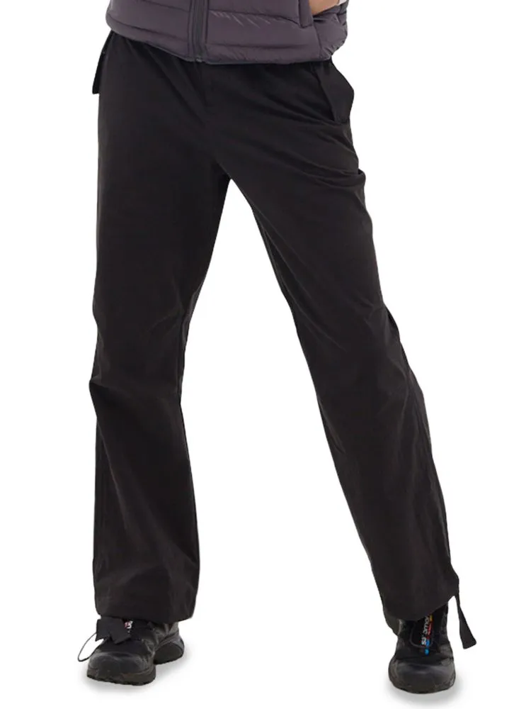 Aff Parachute Pants with Bench Drawstring, Black