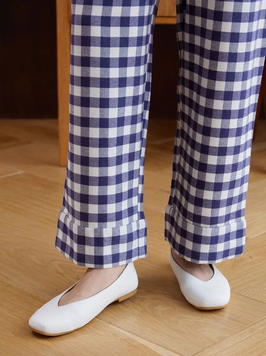 Checked Pajama Pants