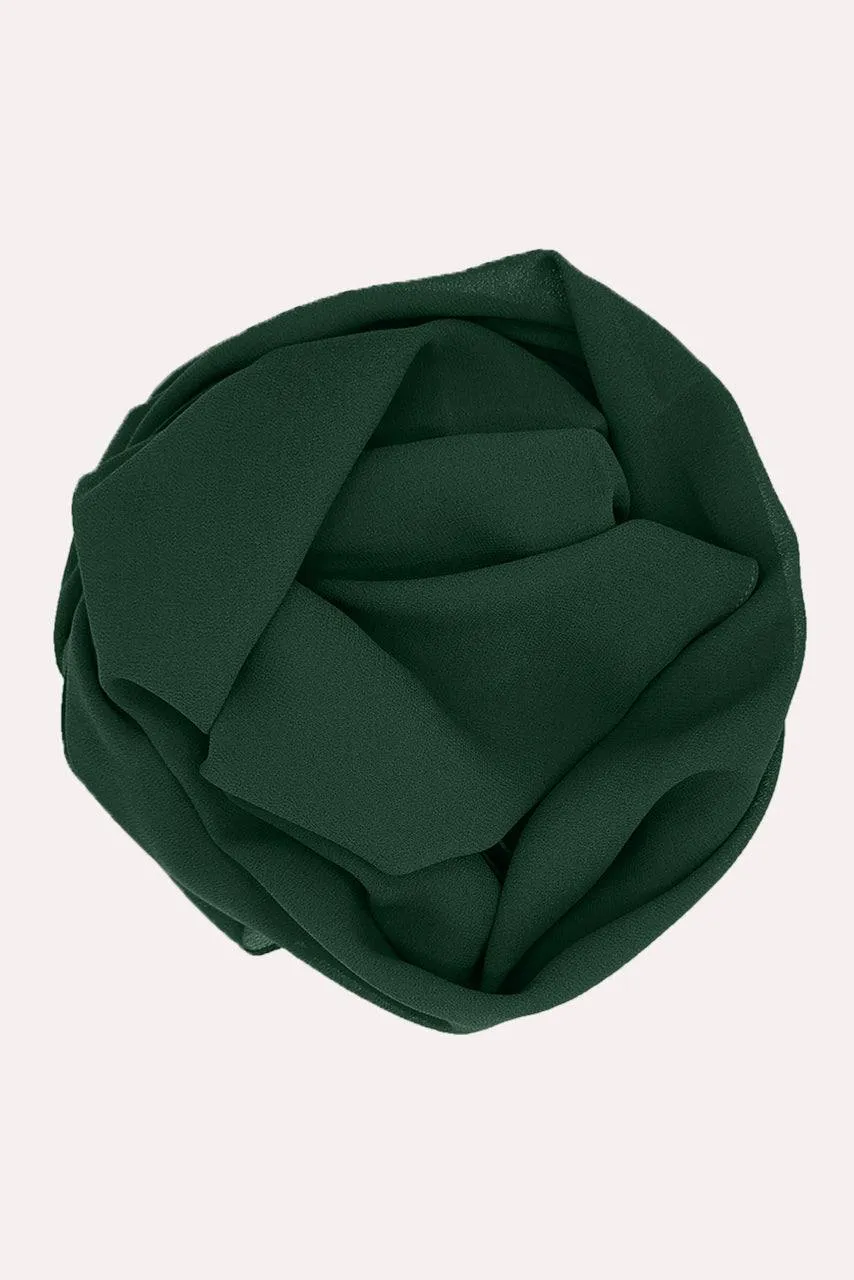 Classic Square Chiffon Hijab - Rainforest