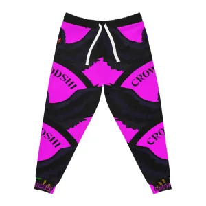 Crowgodshi 3rd GEN Athletic Joggers, PINK LOGO
