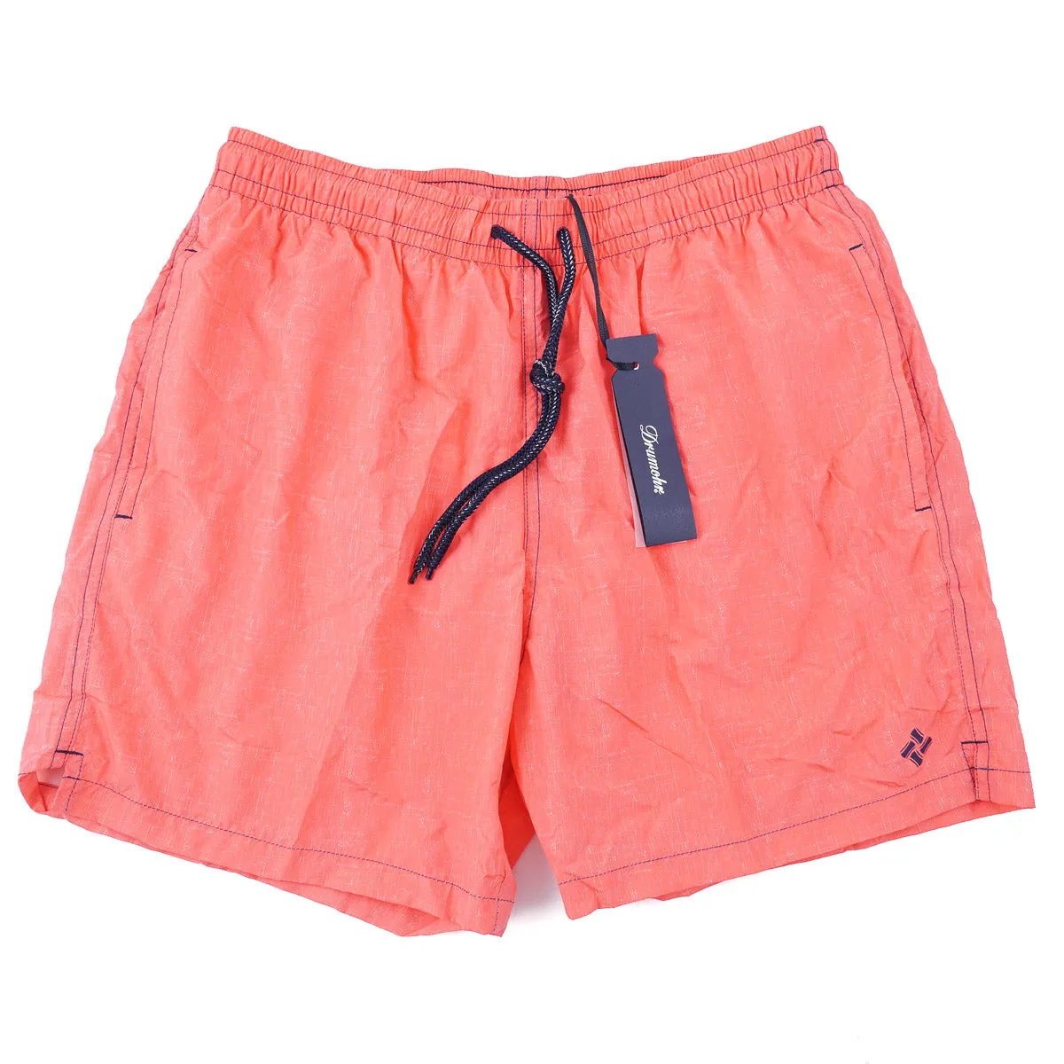 Drumohr Pink Melange Print Swim Trunks