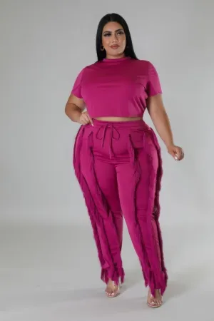 Haley Crop Top Two Piece Set