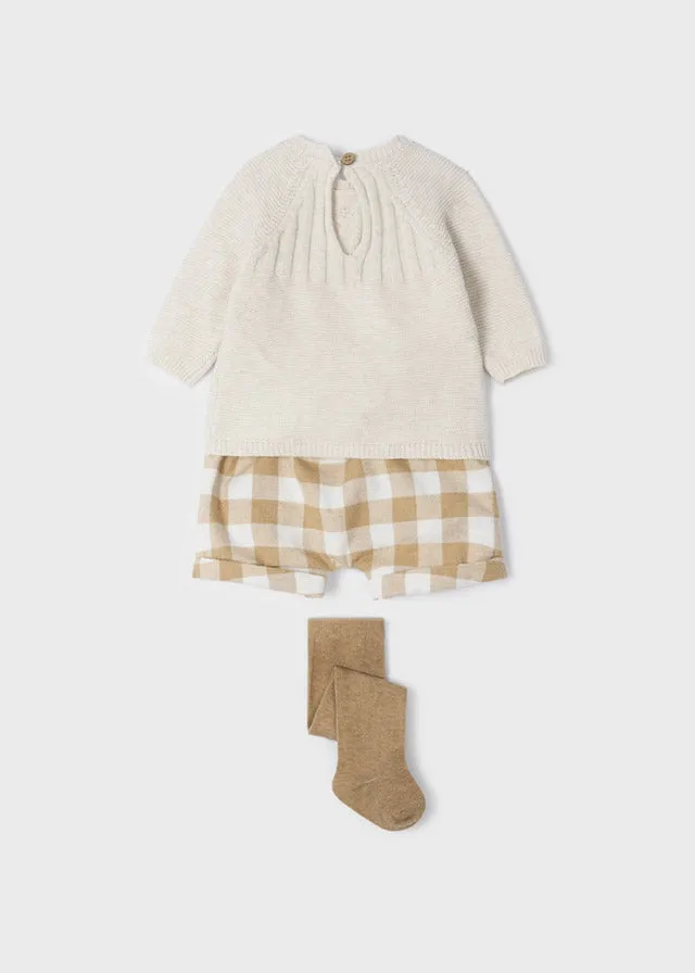 Mayoral Short Pants Tights Set