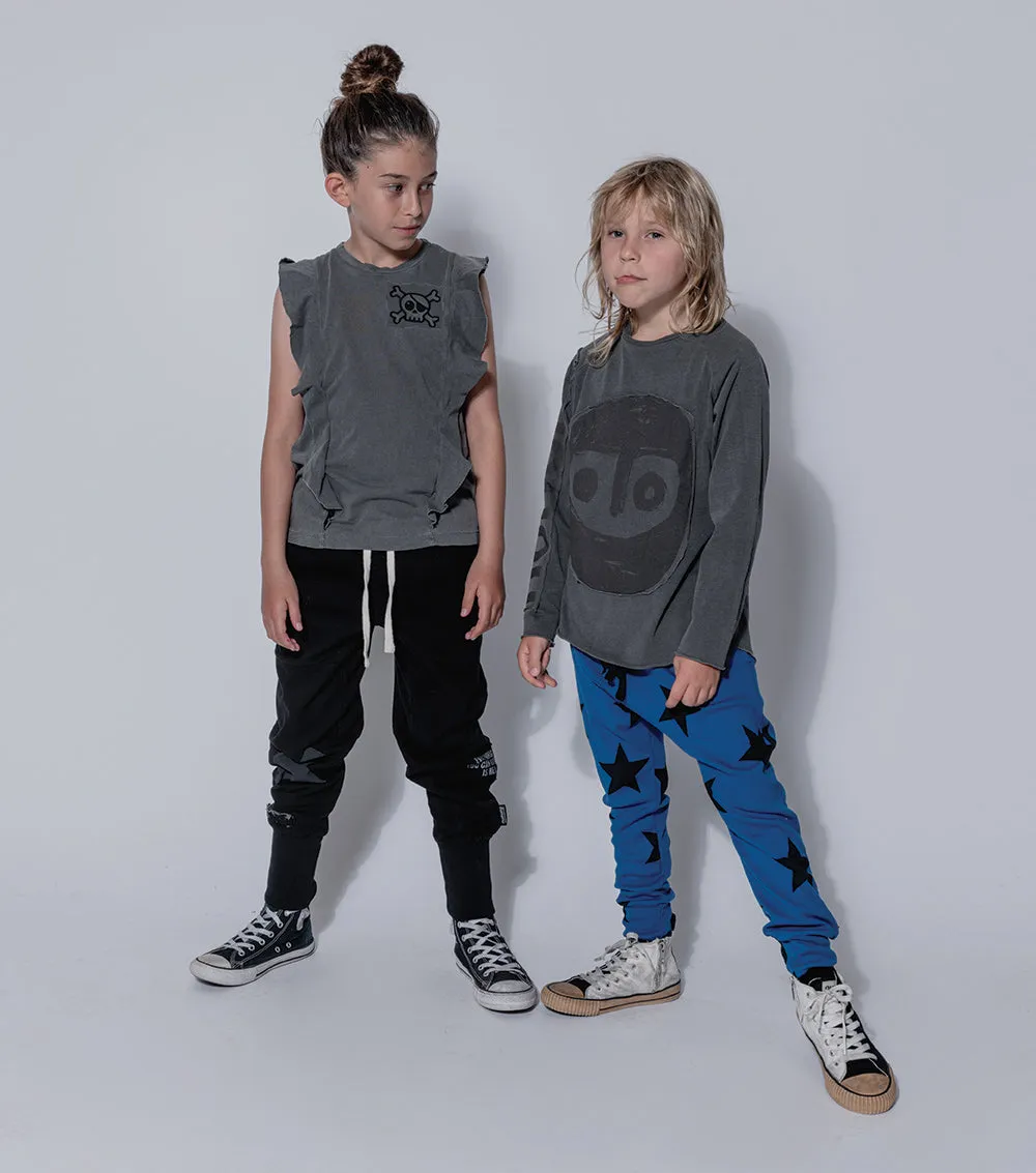 NUNUNU Light Star Baggy Pants Blue