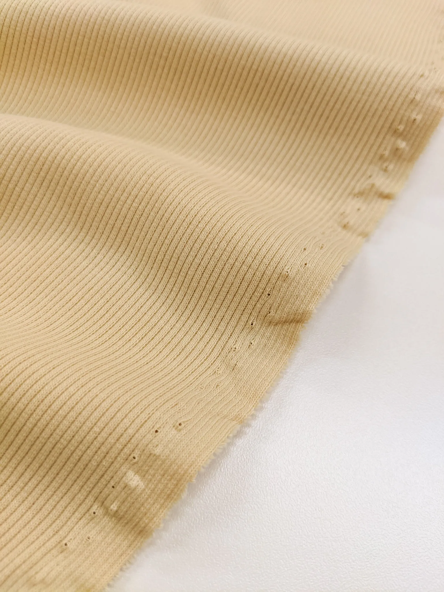 Organic Cotton Jersey Rib Knit - Sunray